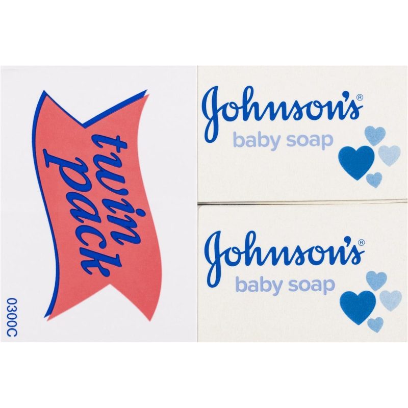 Johnsons Gentle Moisturising Baby Soap Bar 95g x 2 Bars