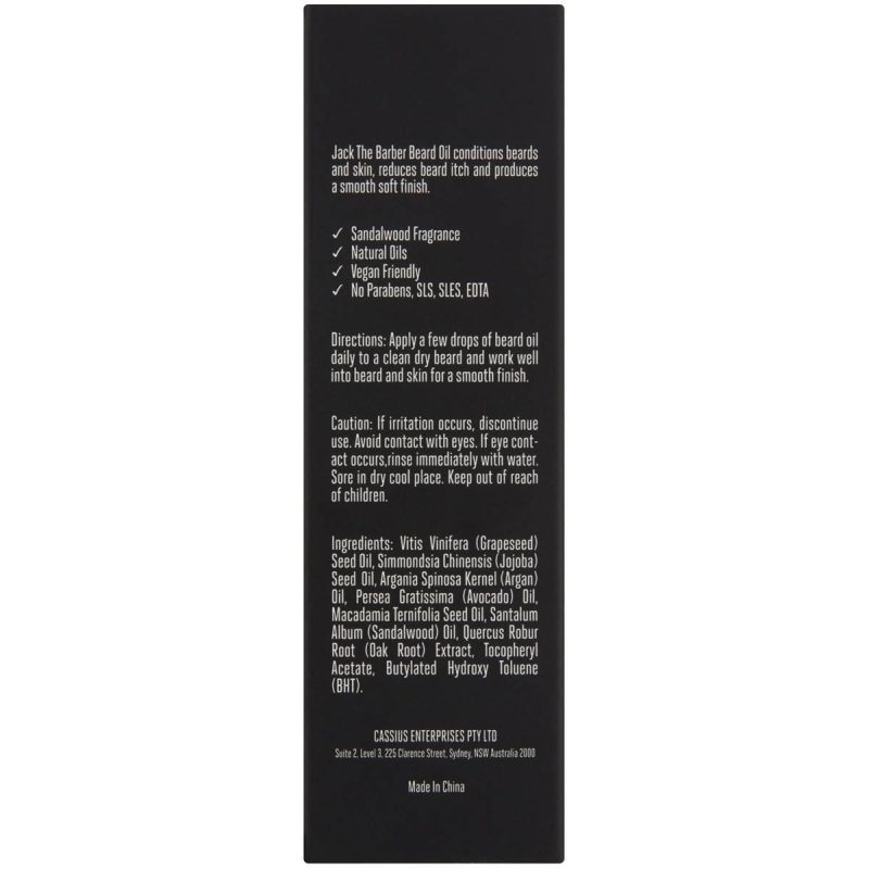 Jack The Barber Beard Oil 30ml