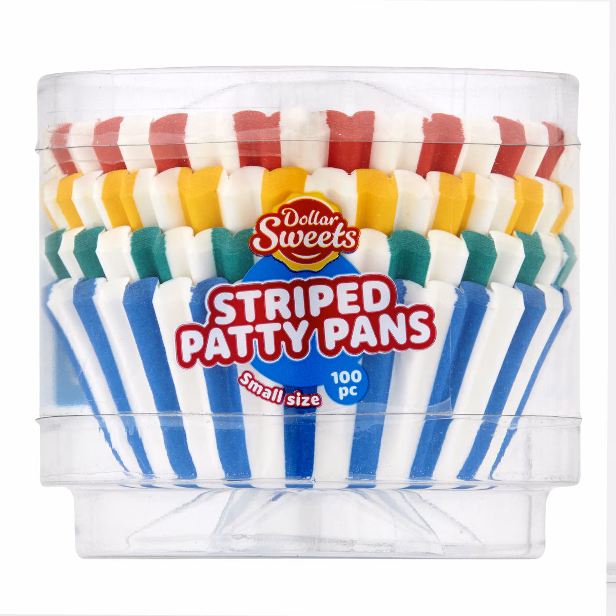 Dollar Sweets Striped Muffin Patty Pans Small 100 Pack