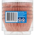 Dollar Sweets Rose Gold Foil Muffin Patty Pans Large 100 Pack
