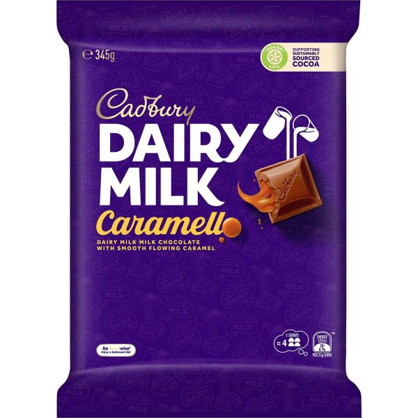 Cadbury Dairy Milk Caramello Caramel Large Chocolate Block 340g