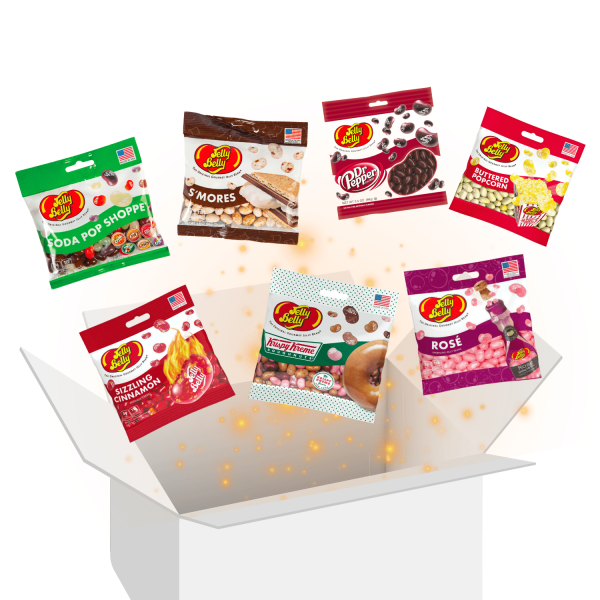 Jelly Belly Gourmet Delights Variety Bags Gift Box Bundle Set