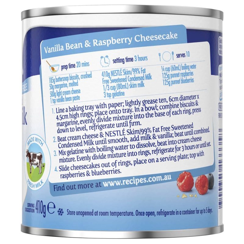 Nestle Skim Sweetened Condensed Milk Tin 395g