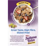 Kelloggs Sultana Bran Gluten Free GF High Fibre Breakfast Cereal 350g
