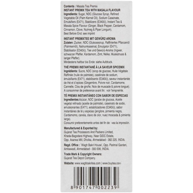 Wagh Bakri Instant Chai Masala Tea 10 Pack