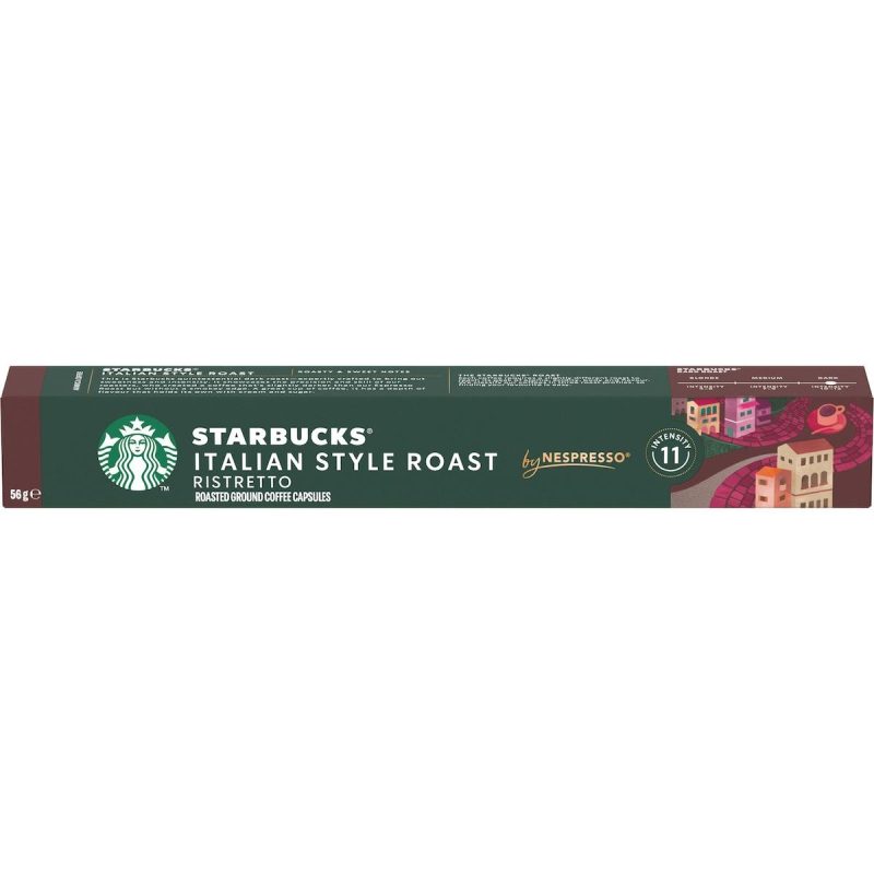 Starbucks Nespresso Italian Roast Coffee Pods Capsules 10 Pack