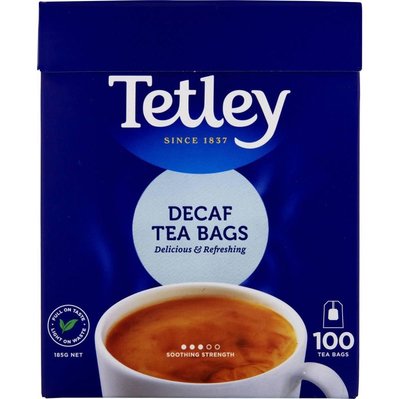 Tetley Decaffeinated Tea Bags 100 Pack