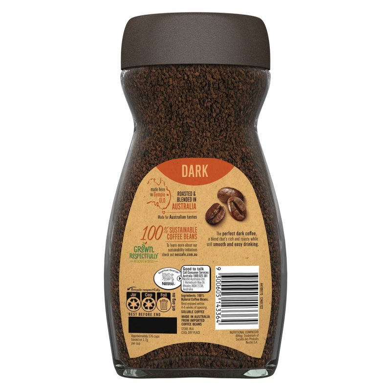 Nescafe Blend 43 Smooth Dark Roast Instant Coffee Jar 300g