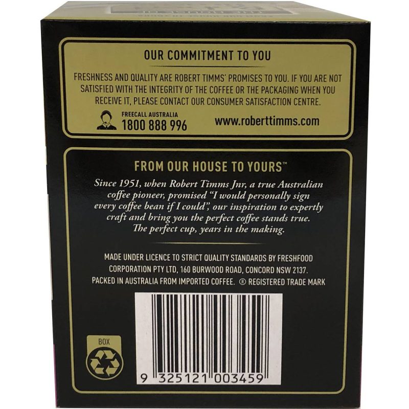 Robert Timms Decaf Decaffeinated Instant Coffee Bags 28 Pack