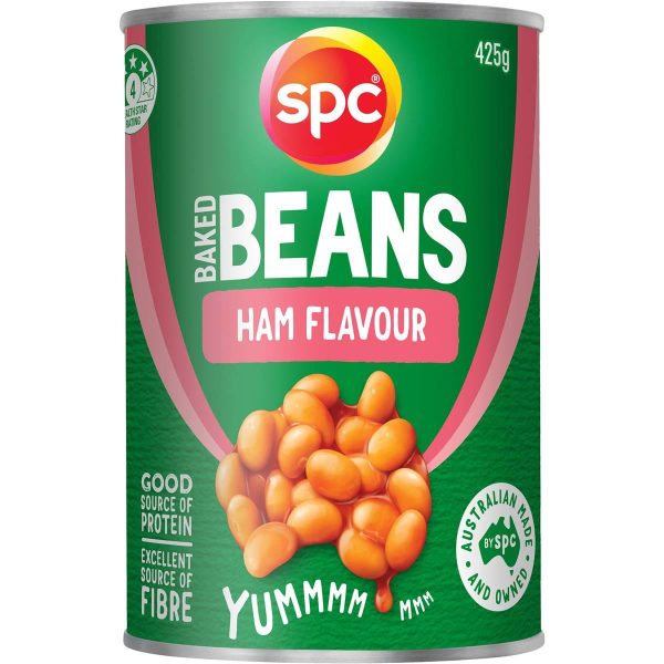 SPC Baked Beans Ham Flavour Sauce Can 425g