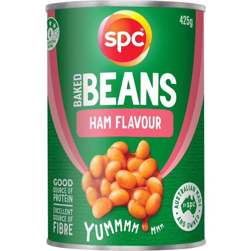 SPC Baked Beans Ham Flavour Sauce Can 425g
