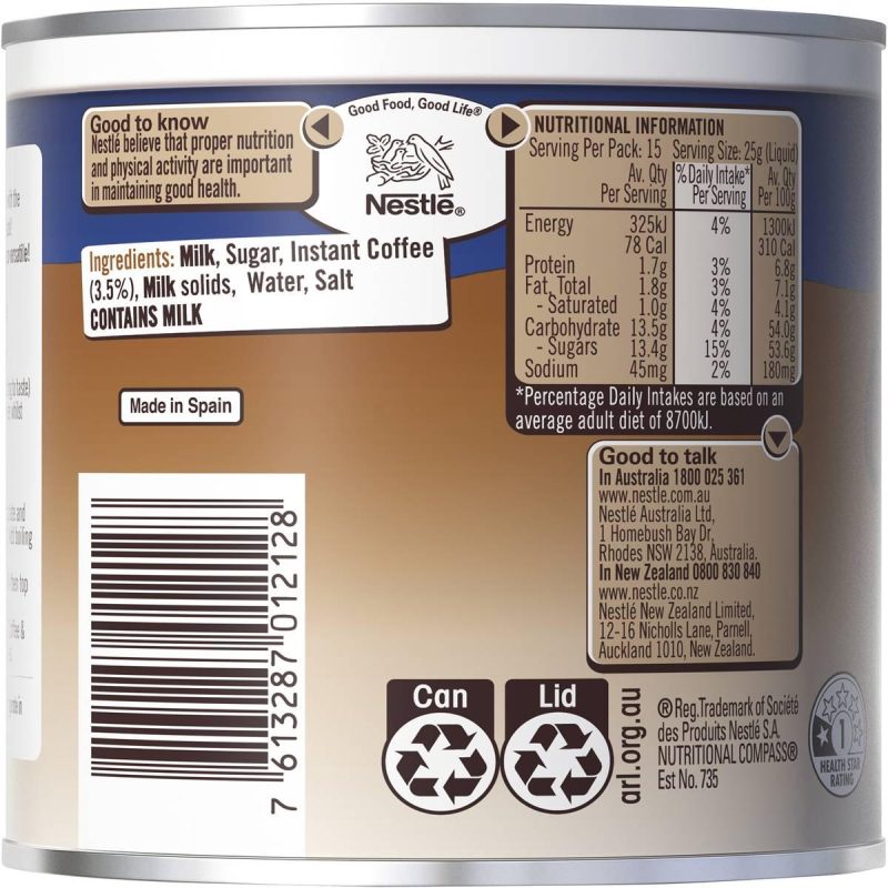 Nestle Coffee and Milk Tin 395g