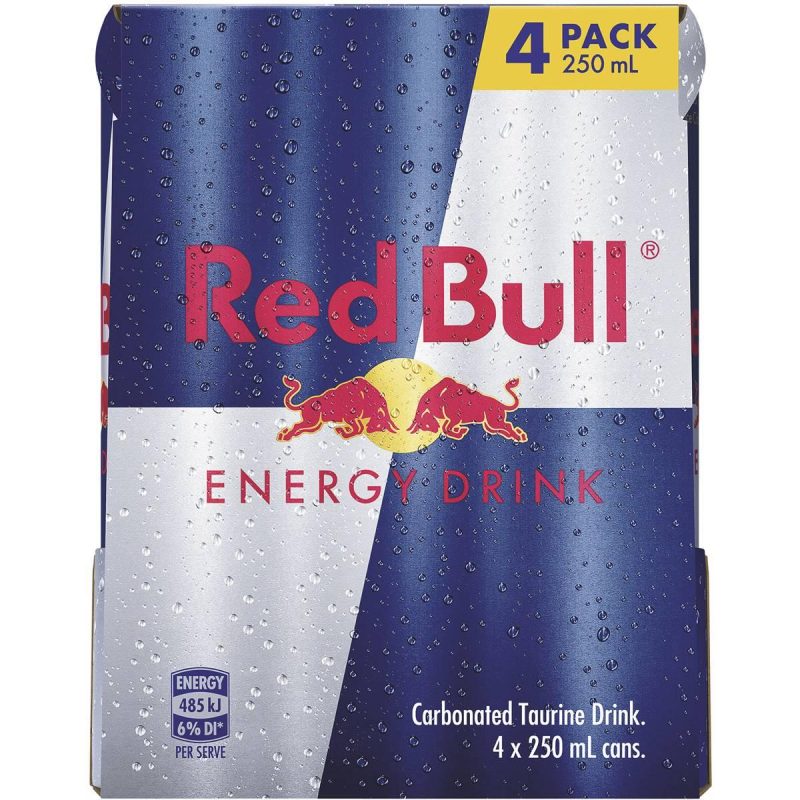 Red Bull Energy Drink Can 250ml X 4 Pack