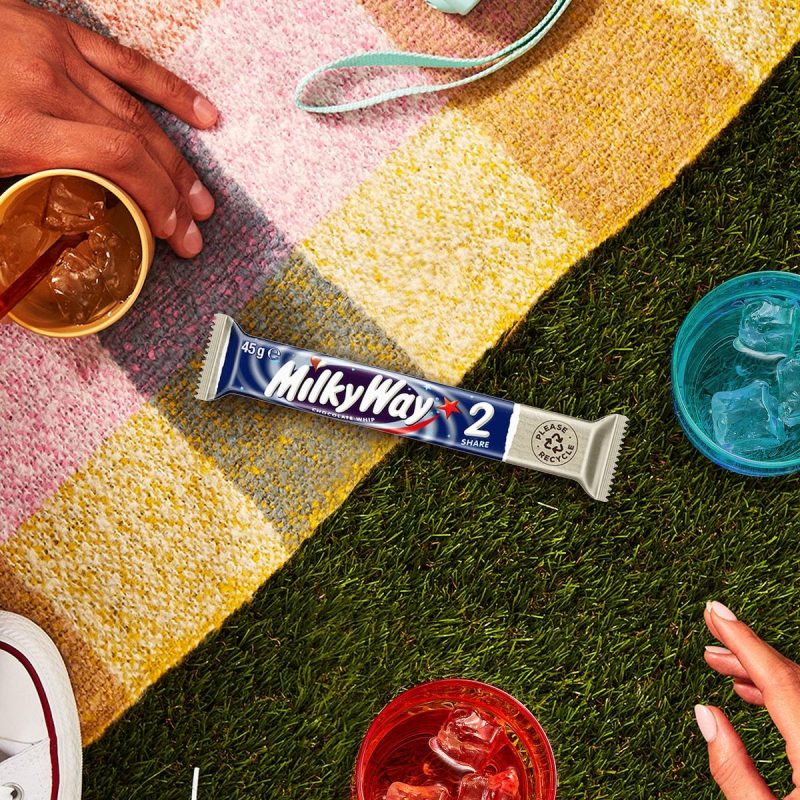 Milky Way Chocolate Bar Whipped Nougat 45g X 6 Bars