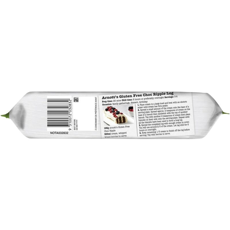 Arnotts Original Choc Ripple Gluten Free Chocolate Biscuits 150g