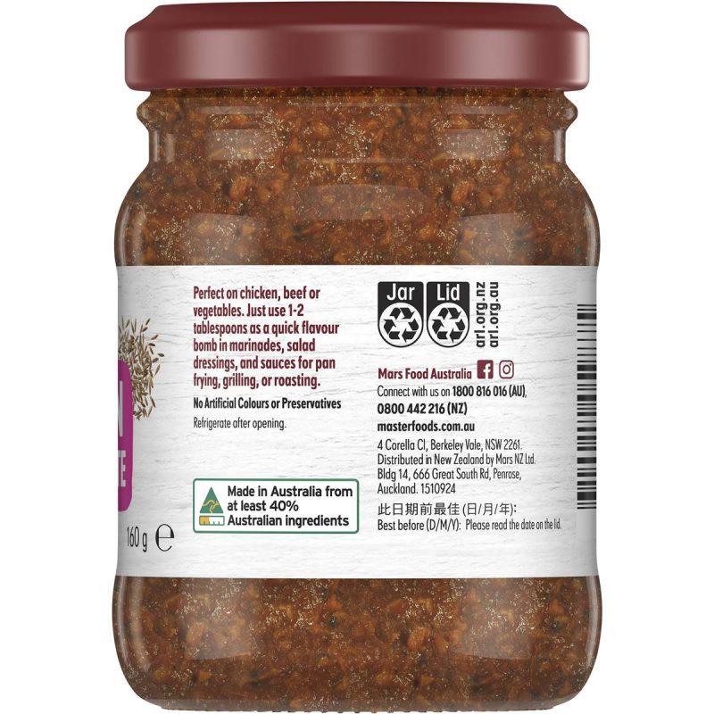 Masterfoods Moroccan Style Spice Paste 160g