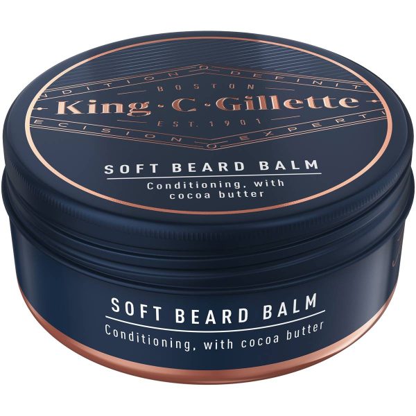 Gillette King C Soft Beard Balm with Cocoa Butter for Men 100ml
