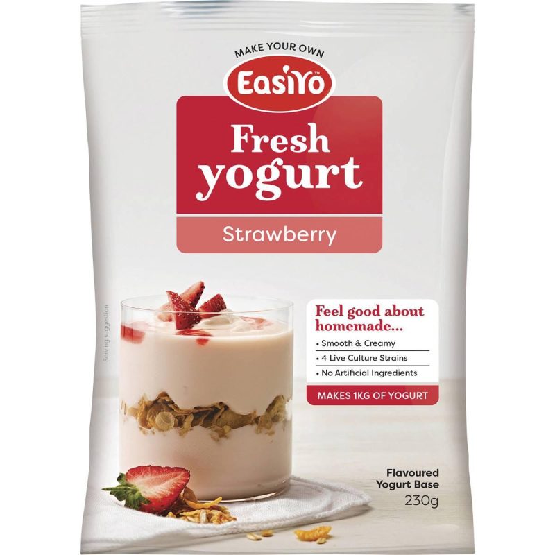 Easiyo Make Your Own Fresh Yogurt Strawberry Sachet 230g