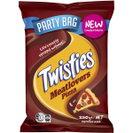 Twisties Meatlovers Pizza Chips Snack Limited Edition Party Bag 250g