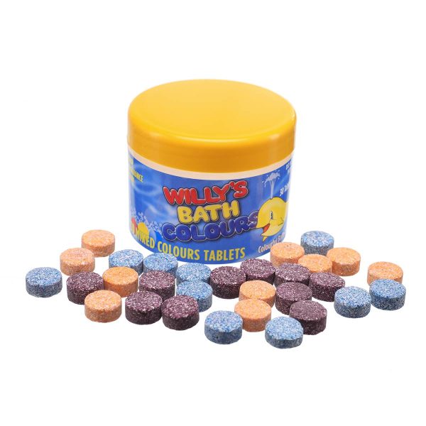 Willys Kids Fun Bubble Bath Colours Water Colour Drops 30 Tablets