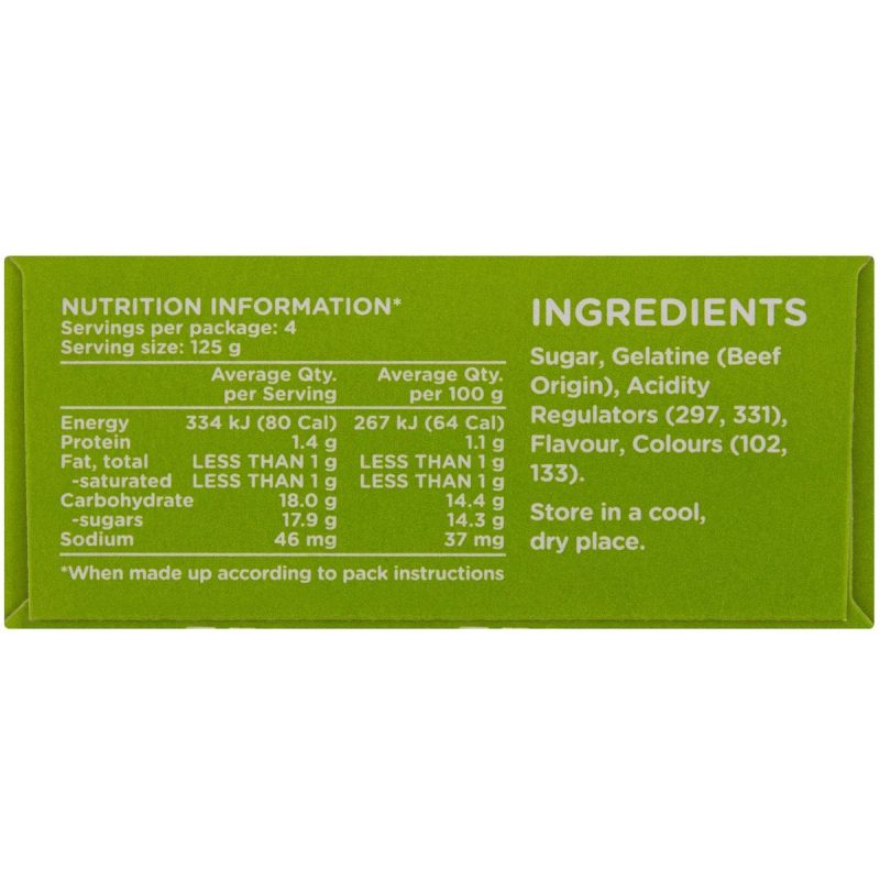 Enjoy the crisp taste of Aeroplane Green Apple Jelly Powder 85g. Easy to prepare, this refreshing green apple jelly is perfect for desserts, parties, and fun snacks.