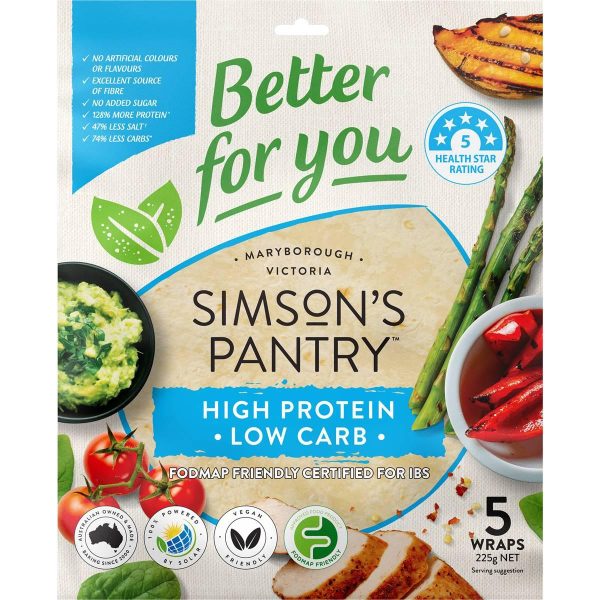 Simsons Pantry High Protein Low Carb Wraps Pack