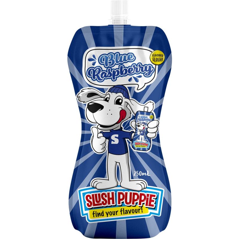 Slush Puppie Puppy Blue Raspberry Flavoured Slushy Pouch 250ml