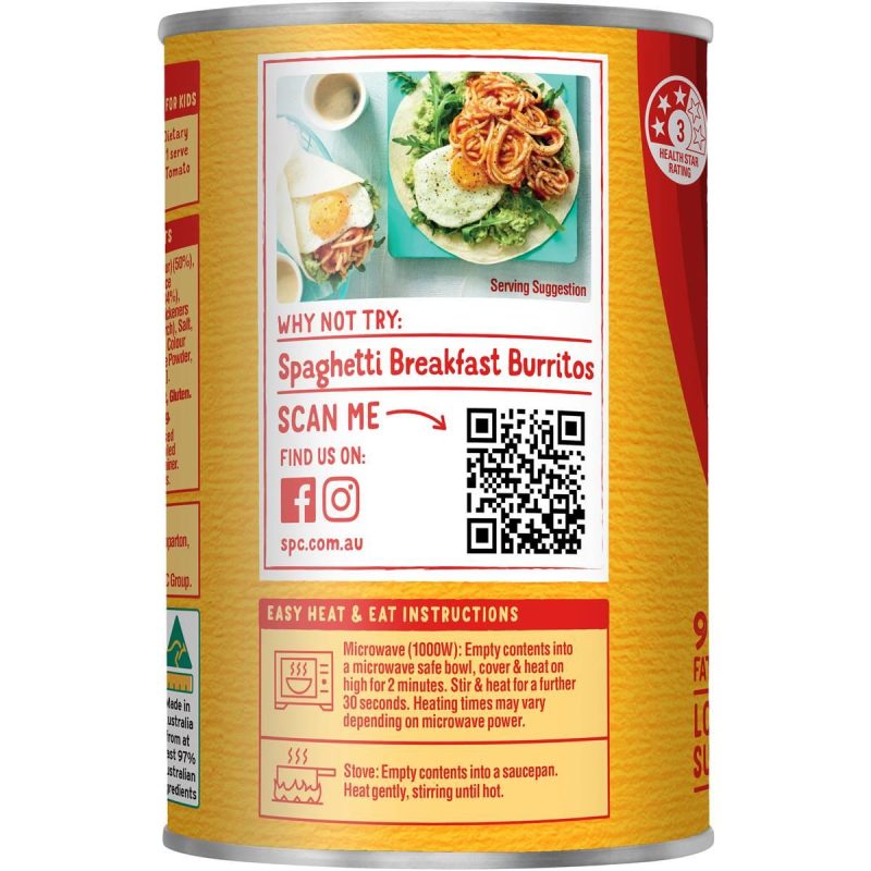 SPC Spaghetti Rich Tomato Sauce Can 420g