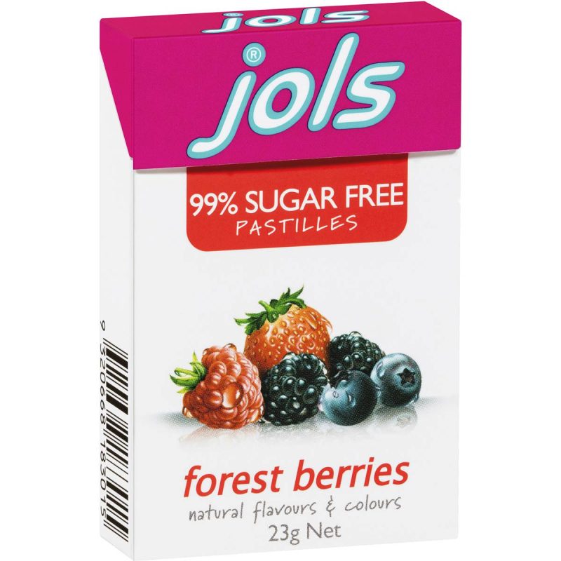 Jols Sugar Free Pastilles Forest Berries Gummies Box 23g X 6 Boxes