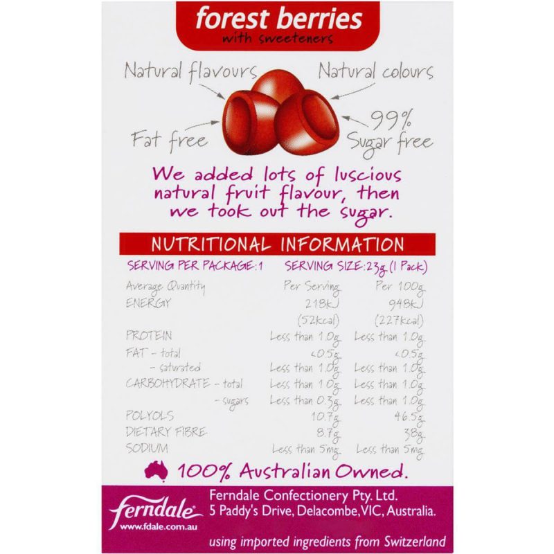 Jols Sugar Free Pastilles Forest Berries Gummies Box 23g X 6 Boxes