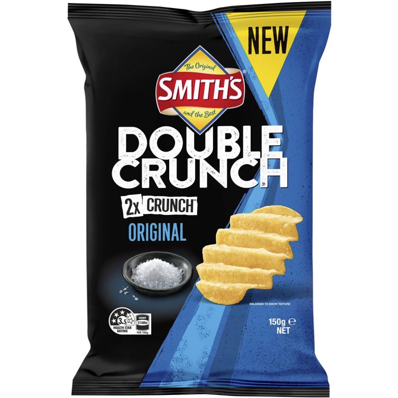Smiths Double Crunch Original Potato Chips Pack 150g