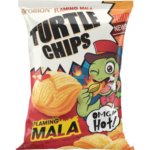 Turtle Chips Hot Flaming Mala Pack 160g