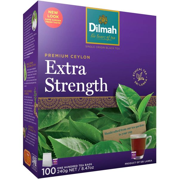 Dilmah Premium Ceylon Extra Strength Tea Bags 100 Pack