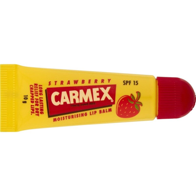 Keep your lips soft and hydrated with Carmex Moisturising Lip Balm Strawberry Squeeze Tube 10g. This convenient tube provides long-lasting moisture and soothing relief with a sweet strawberry scent for smooth, nourished lips.