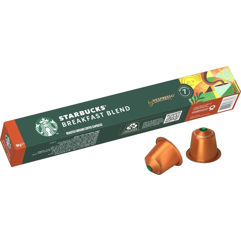 Starbucks Nespresso Breakfast Blend Coffee Pods Capsules 10 Pack