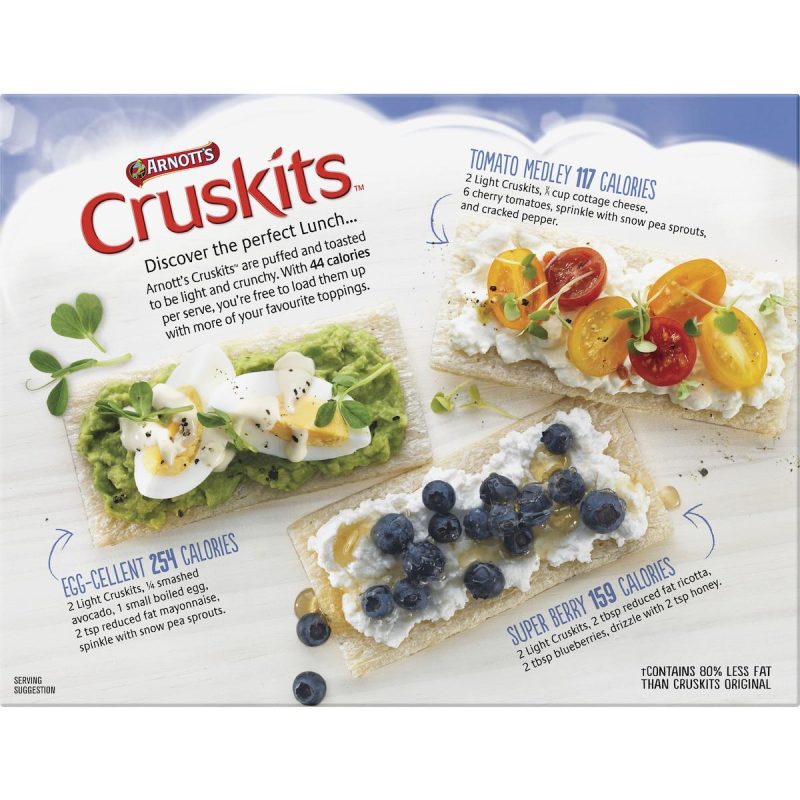 Arnotts Cruskits Light Crispbreads 125g