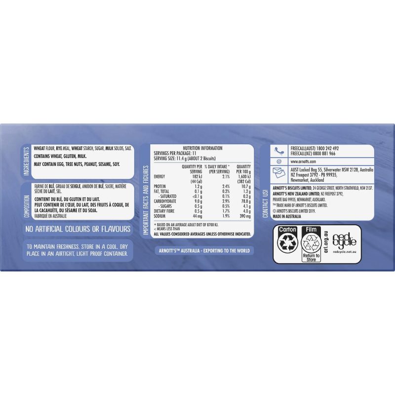 Arnotts Cruskits Light Crispbreads 125g