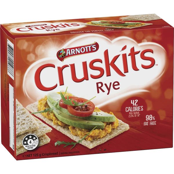 Arnotts Cruskits Rye Crispbreads 125g