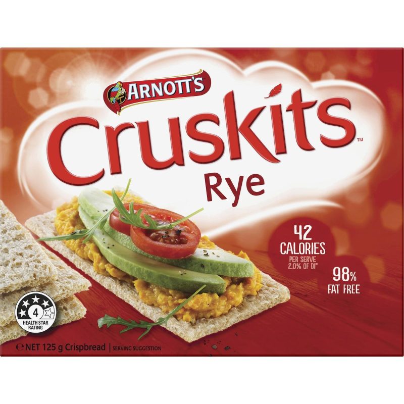 Arnotts Cruskits Rye Crispbreads 125g