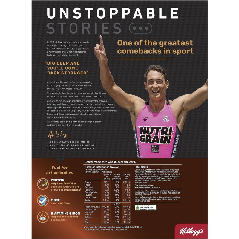 Kelloggs Nutri Grain Protein Breakfast Cereal Family Value Pack 765g