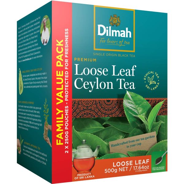 Dilmah Premium Loose Leaf Ceylon Ceylon Tea Value Pack 500g