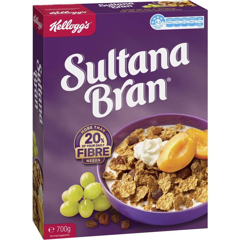 Kelloggs Saltana Bran Breakfast Cereal Family Value Pack 700g