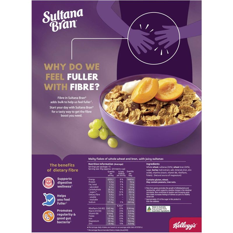 Kelloggs Saltana Bran Breakfast Cereal Family Value Pack 700g