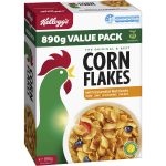 Kelloggs Corn Flakes Breakfast Cereal Family Value Pack 890g