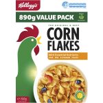 Kelloggs Corn Flakes Breakfast Cereal Family Value Pack 890g