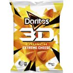 Doritos 3D Crunch Extreme Cheese Puffed Corn Chips 130g