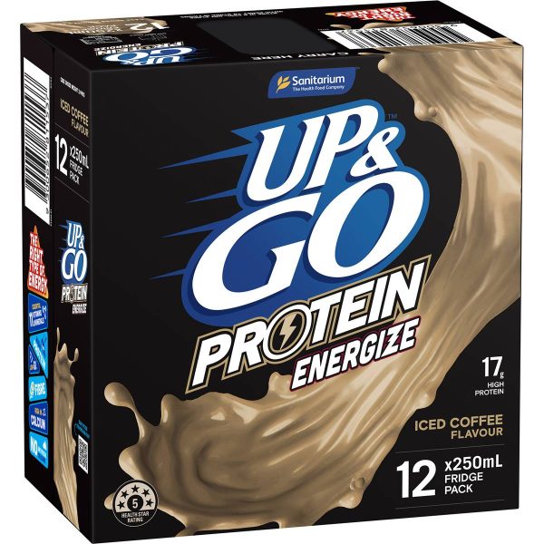 Up & Go Protein Energize Iced Coffee Cartons 250ml X 12 Cartons