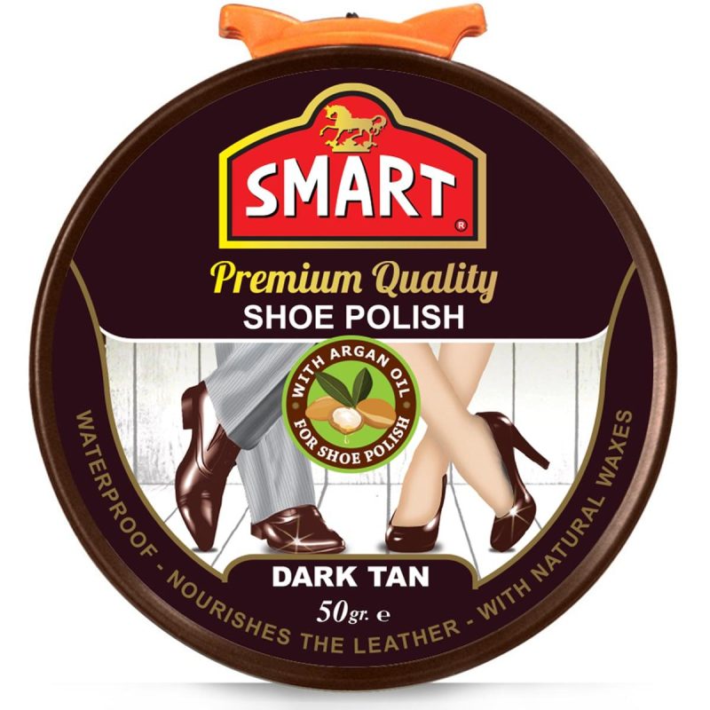 Smart Premium Quality Shoe Polish Dark Tan 50g
