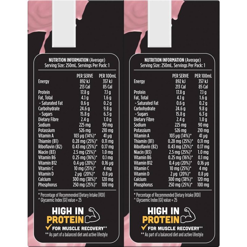 Up & Go Protein Energize Strawberry Cartons 250ml X 6 Cartons