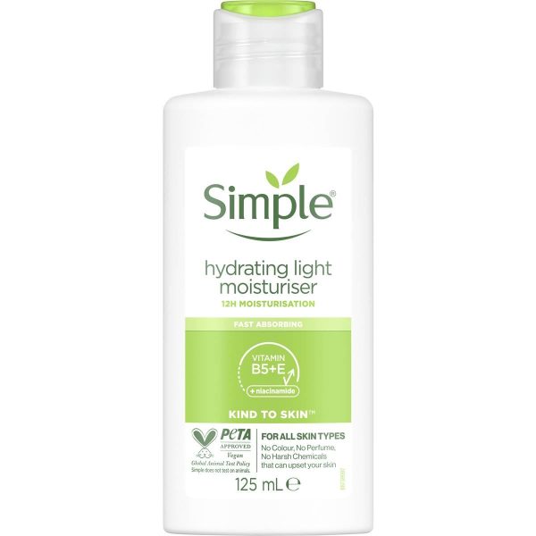 Simple Hydrating Light Moisturiser For All Skin Types 125ml